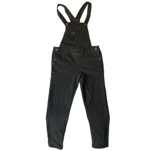 Arizona Jean Co Big Girl Denim Overall size 12 Reg Black Mid Rise Stretch Skinny